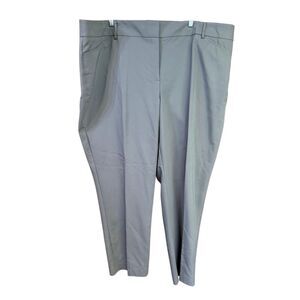Apt 9 Torie Dress/Casual Mid/Rise/Straight Leg Gray pants Sz 24W Plus NWT
